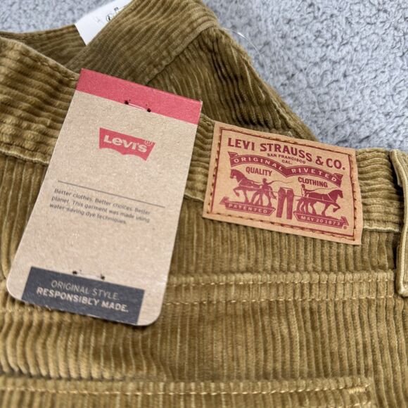 Levi's Pants Womens 29x30 Brown 314 Shaping Straight Corduroy NWT - Picture 9 of 12